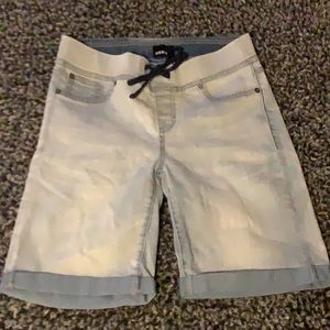 Pull On Lightweight Denim Girls Bermuda Shorts